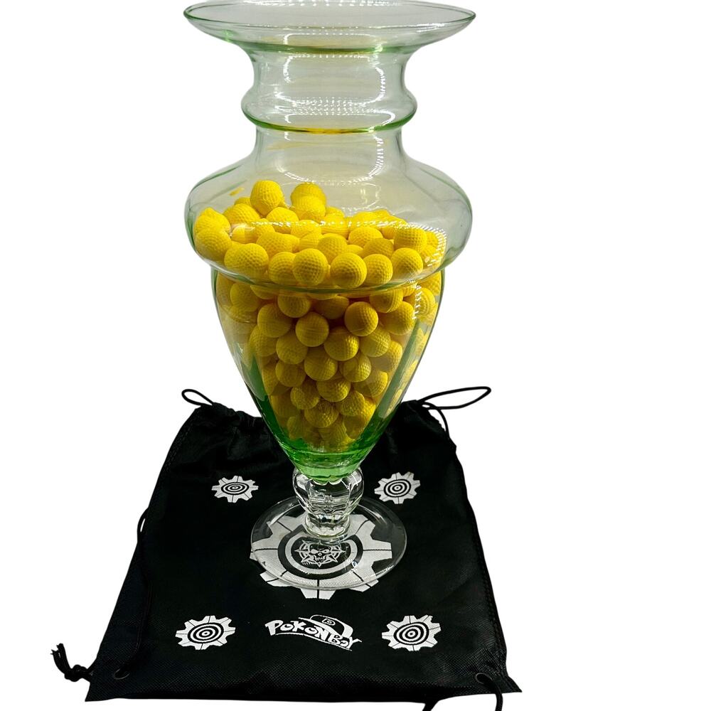 POKONBOY 255 Foam Ball Ammo Refills Rival Blaster Yellow Ammo w Storage Bag Lot